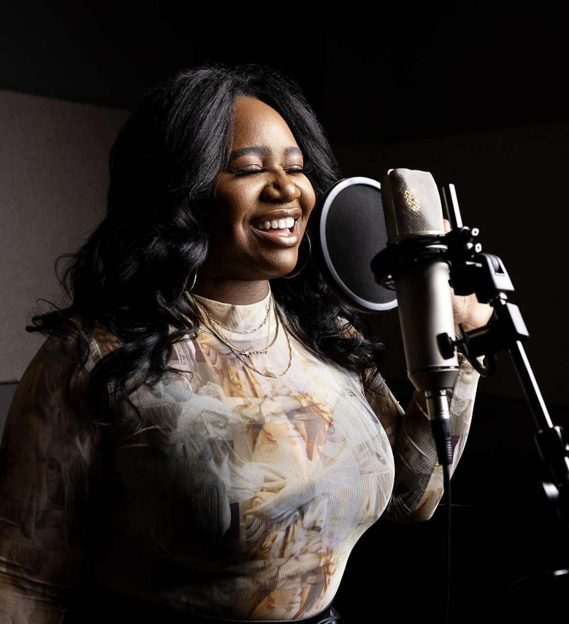 Keran Vega in the studio